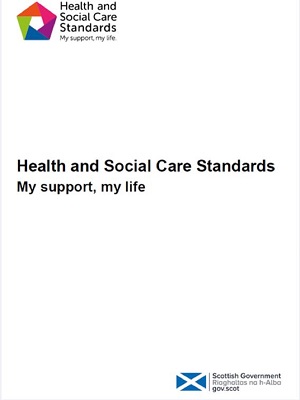 Health and Social Care Standards booklet cover