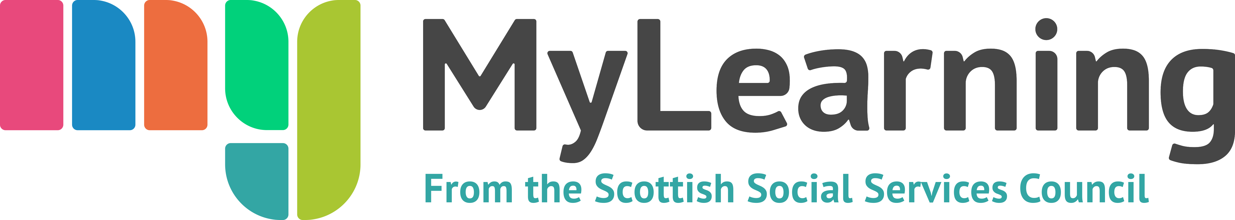 MyLearning from the Scottish Social Services Council logo