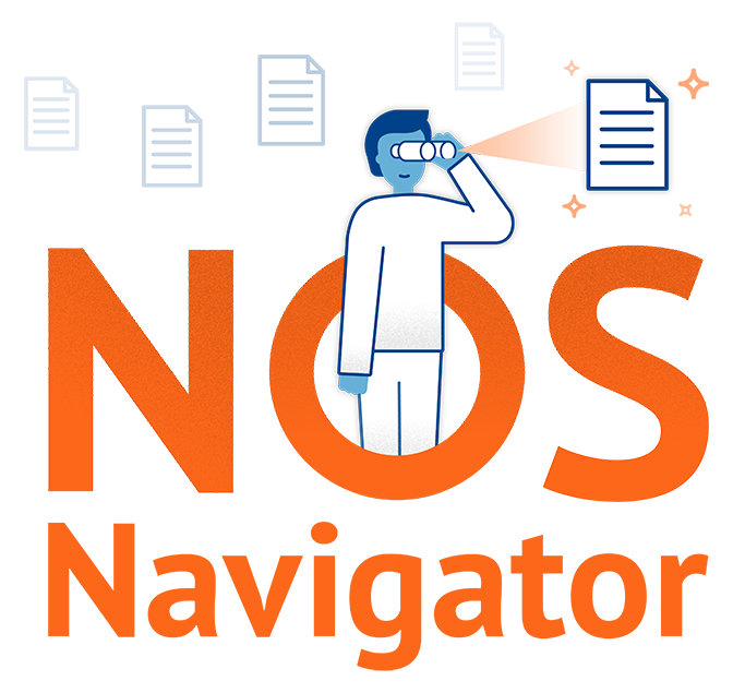 A person viewing files through the NOS navigator.